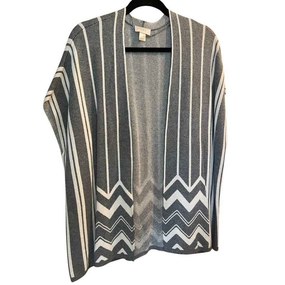 Bohemian Oversized Poncho Vest // Ann Taylor LOFT Outlet Women's Size XS/S